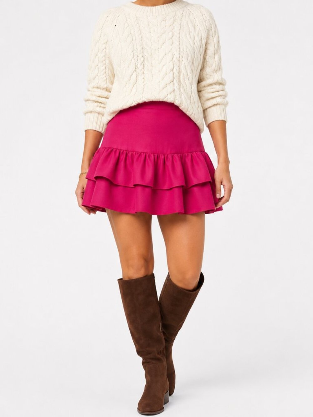 J.Crew NWT Pink Ruffled Short Skirt | Preppy Party Coquette Balletcore [size 10]